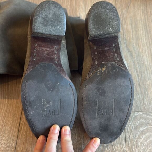 FRYE SUEDE LUCINA SLOUCH BOOT SIZE 7 KNEE HIGH OR OVER THE KNEE EEEUC - Picture 7 of 13